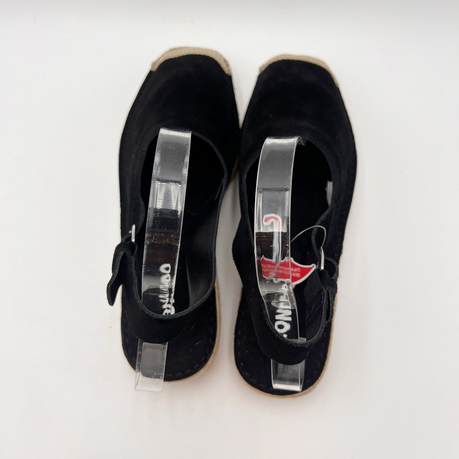 Blondo Womens Hiliana Slingback Espadrille Flats Size 7.5 M Black Suede NIB