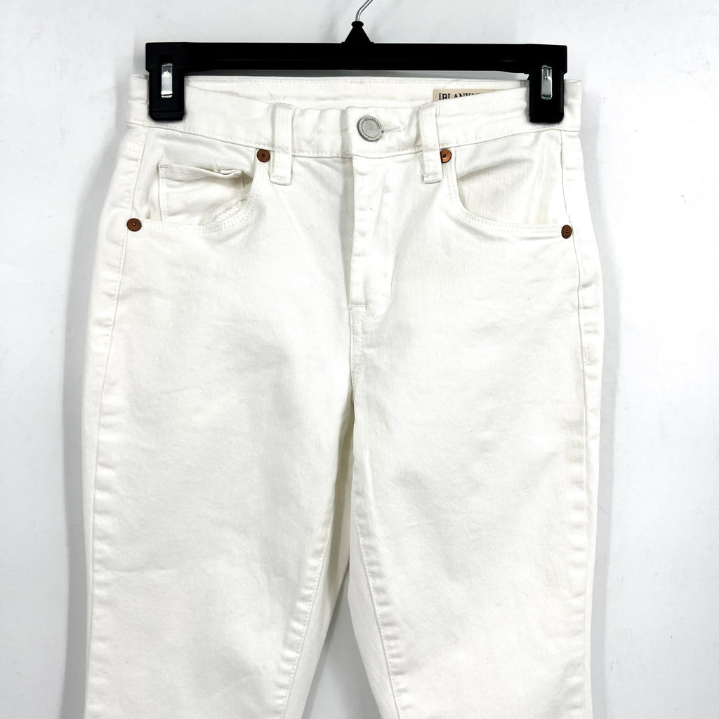 BLANKNYC Womens Bond Skinny Jeans Size 25 US 0 White Stretch Mid Rise NWOT