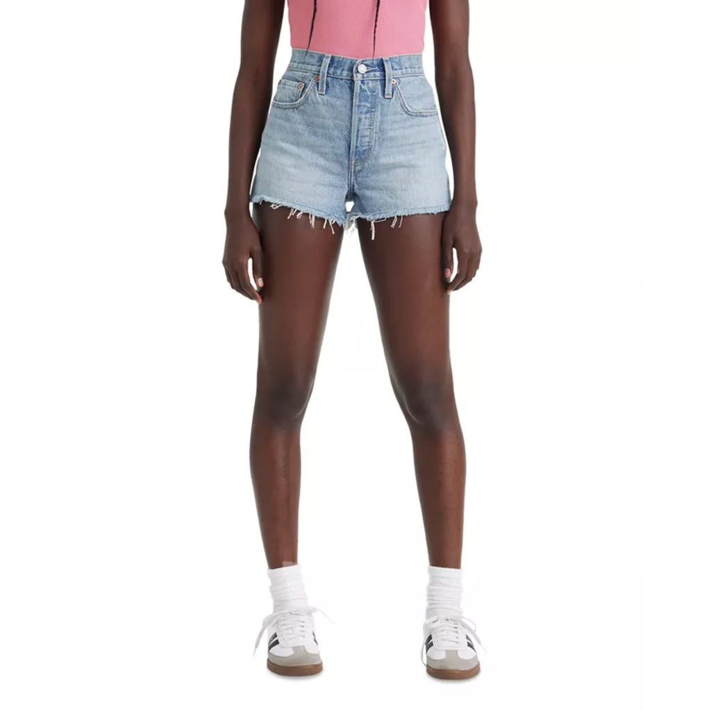 LEVI'S Womens 501 Original Fit Denim Shorts Size 28 US 6 Blue 56327-0407 NWT