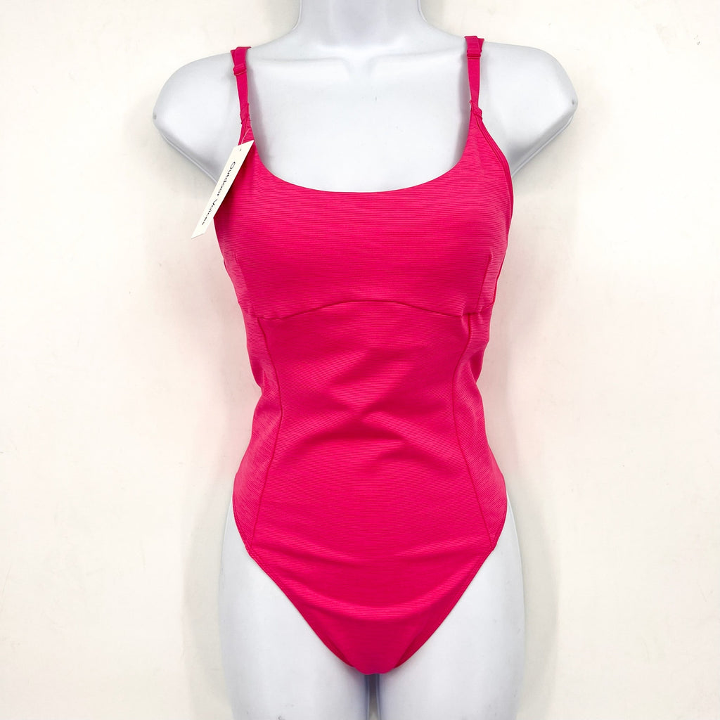 OUTDOOR VOICES Women's TechSweat Leotard Small PINK CERISE Tank NWT