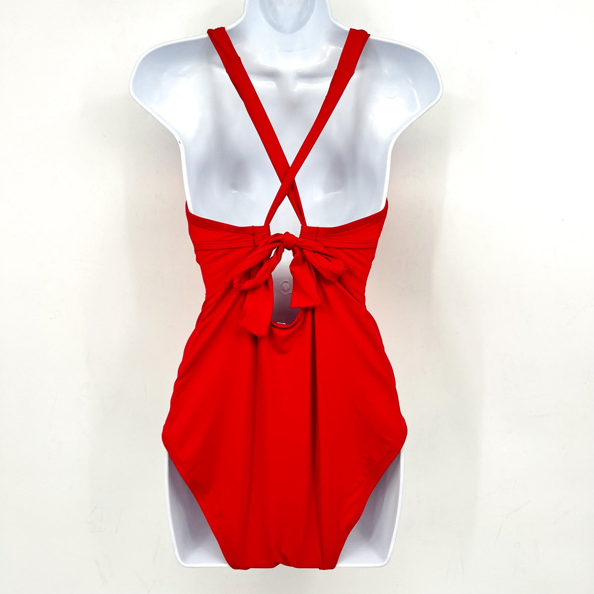 TOMMY BAHAMA V neck One Piece Swimsuit Size 10 Red Hibiscus Novelty Pearl NWT