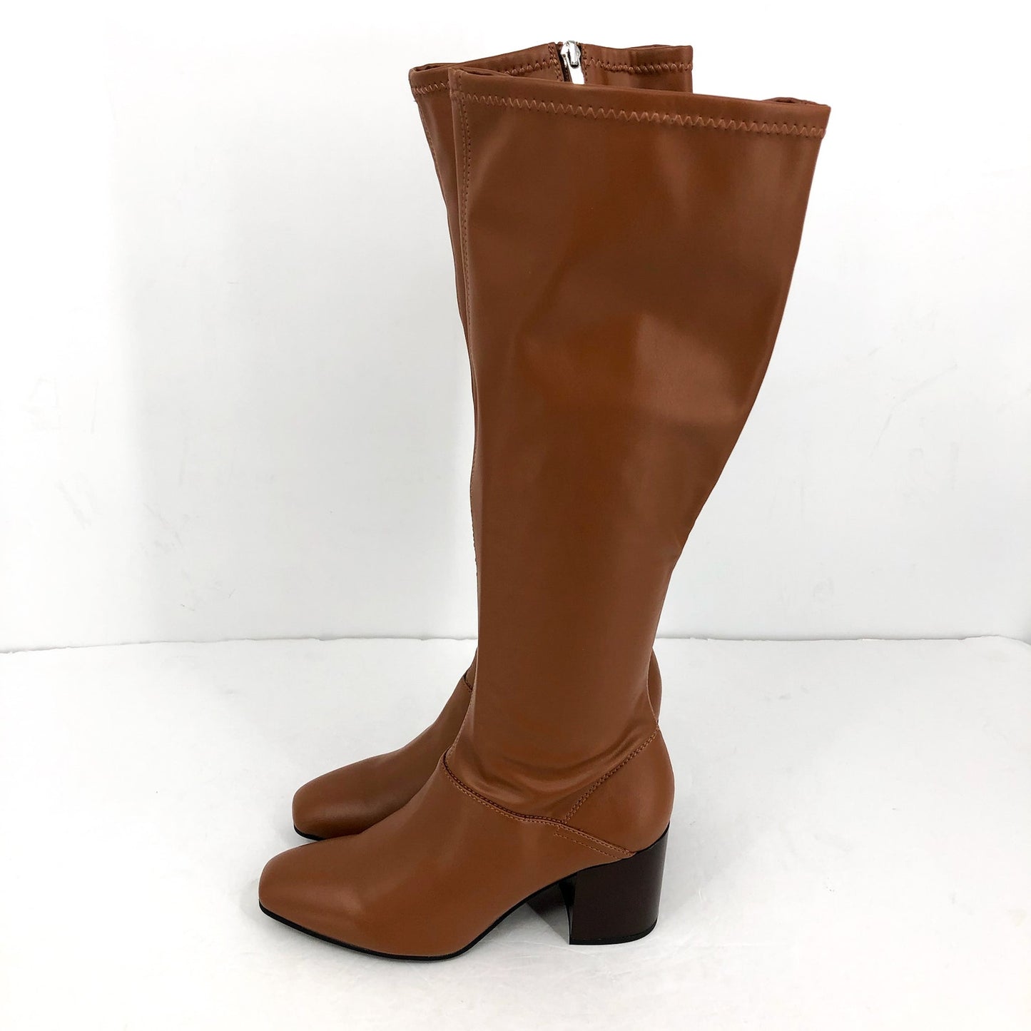 Franco Sarto Womens L-Tribute Knee High Boots US 8 M EU 38.5 Saddle Tan NIB