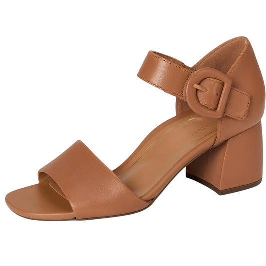 VIONIC Womens Chardonnay Heeled Sandals US 8 M Camel Brown Leather NIB
