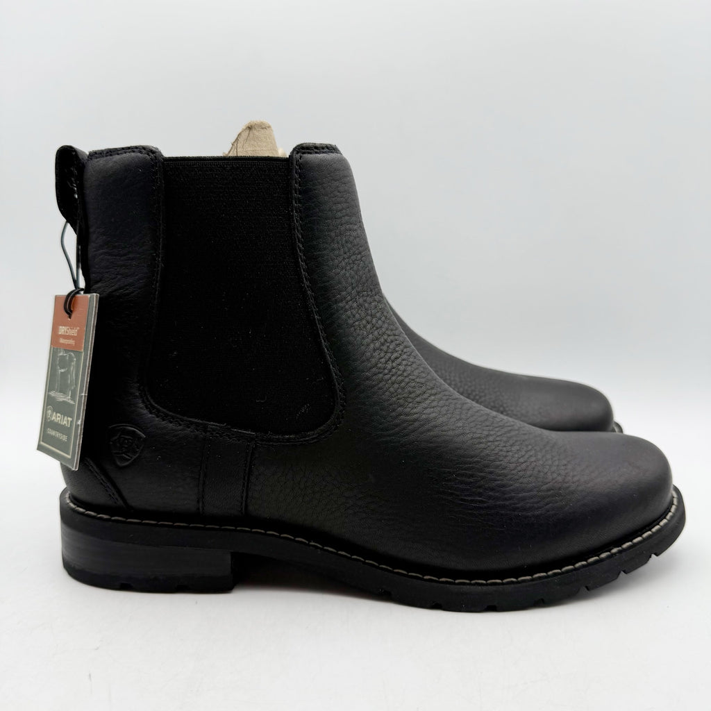 Ariat Womens Wexford Chelsea Boots US 7.5 B Black Leather Waterproof NWOB