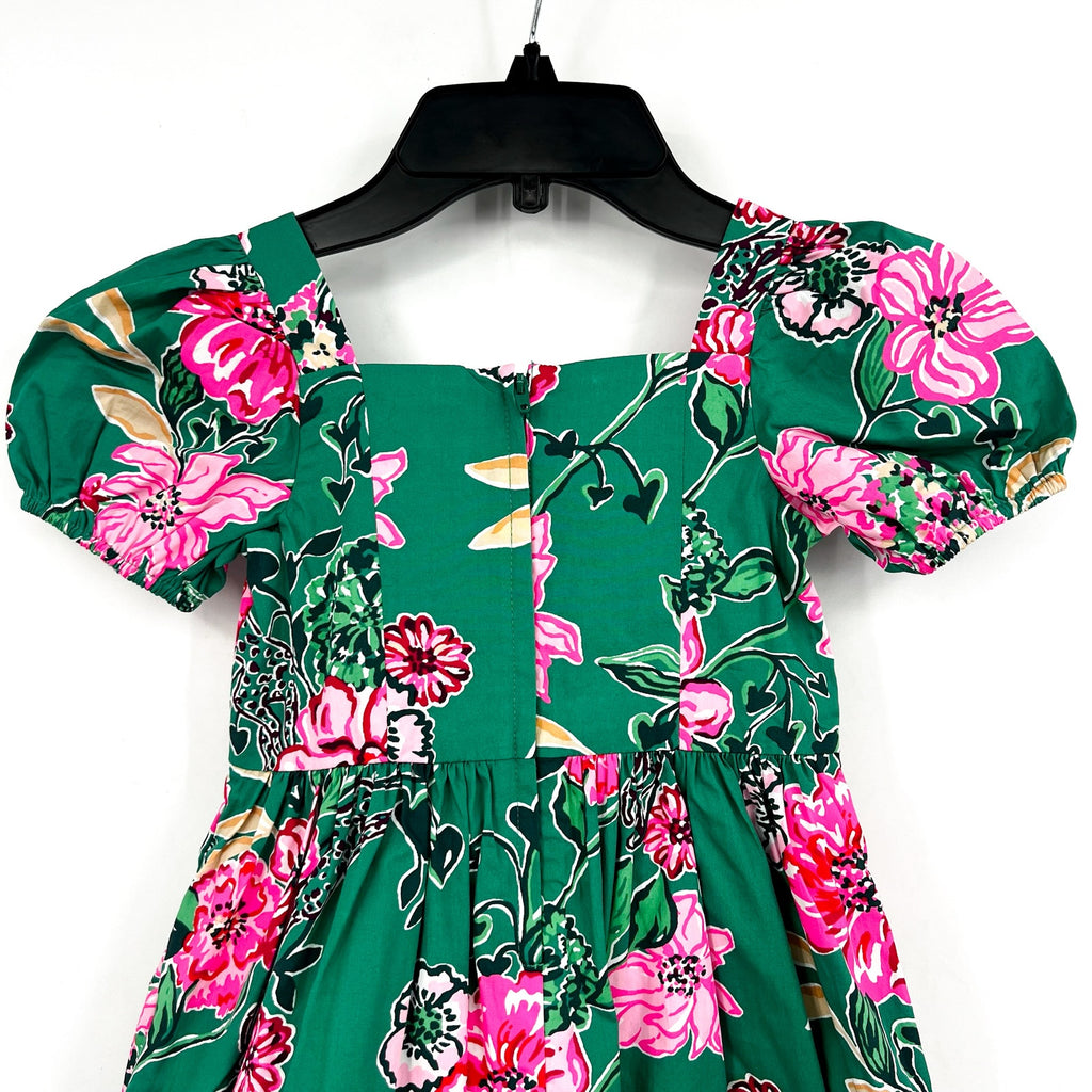LILLY PULITZER Shivangi Dress Girls 5 Green Safari Sanctuary Short Sleeve NWT