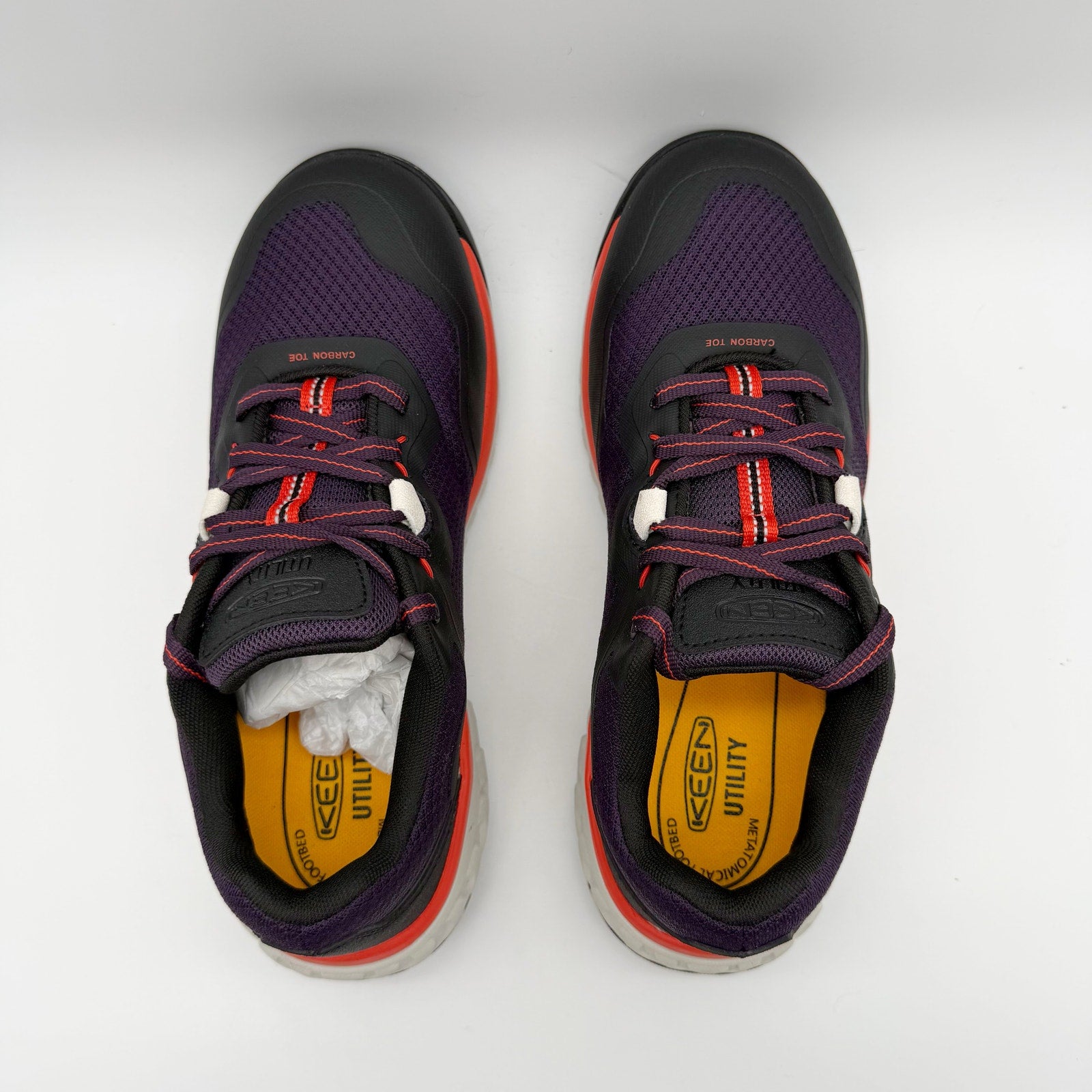 KEEN Womens Utility Tempe Sneakers 9 Wide Purple Comp Toe Slip Resistant NIB