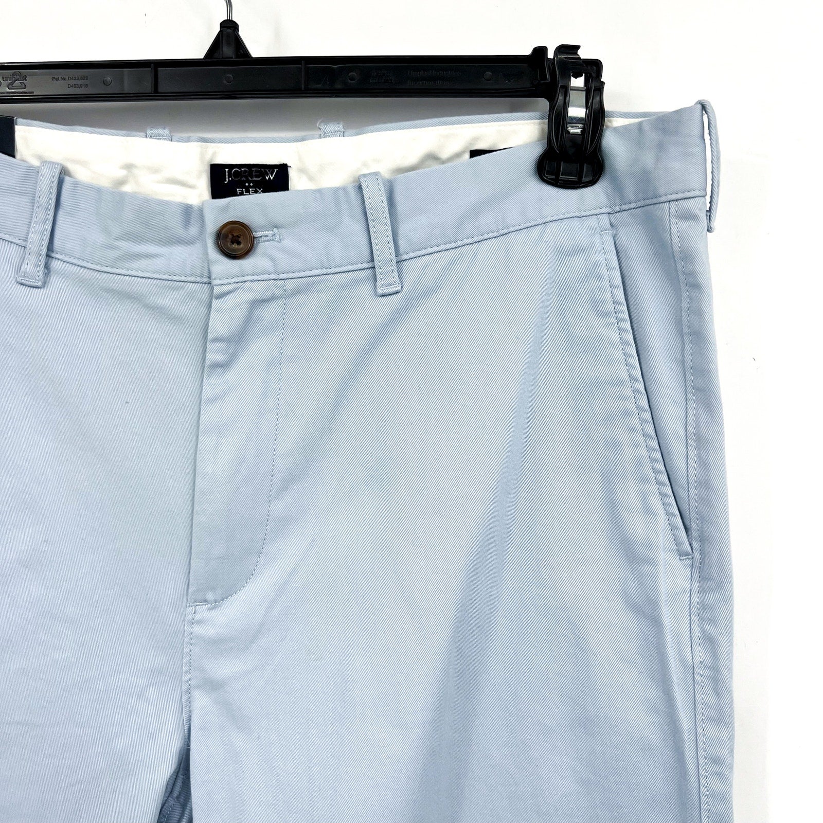J CREW Men's Straight-Fit Flex Chino Pants 34x32 Light Blue BL8901 NWT