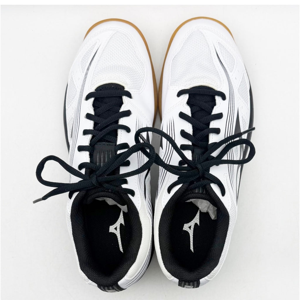 MIZUNO Womens Cyclone Speed 3 Volleyball Shoe Size 9.5 White Black Lace Up NWOB