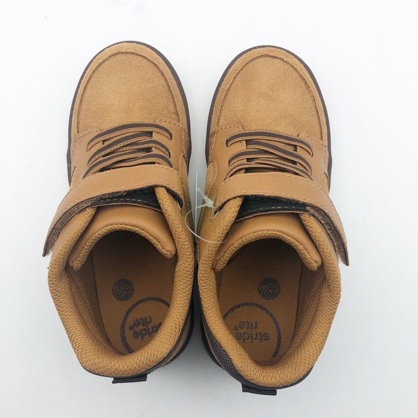 Stride Rite SRT Ames Honey Yellow Boy Boots Size 13 Brown Kids Shoes NIB