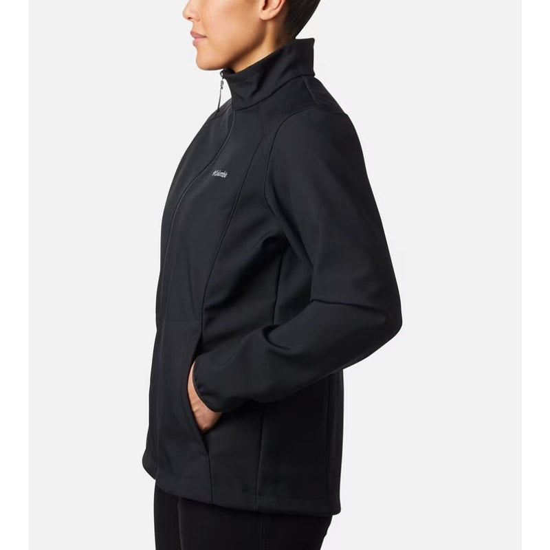 Columbia Womens Kruser Ridge Softshell Jacket XL Black Wind Water Resistant NWT