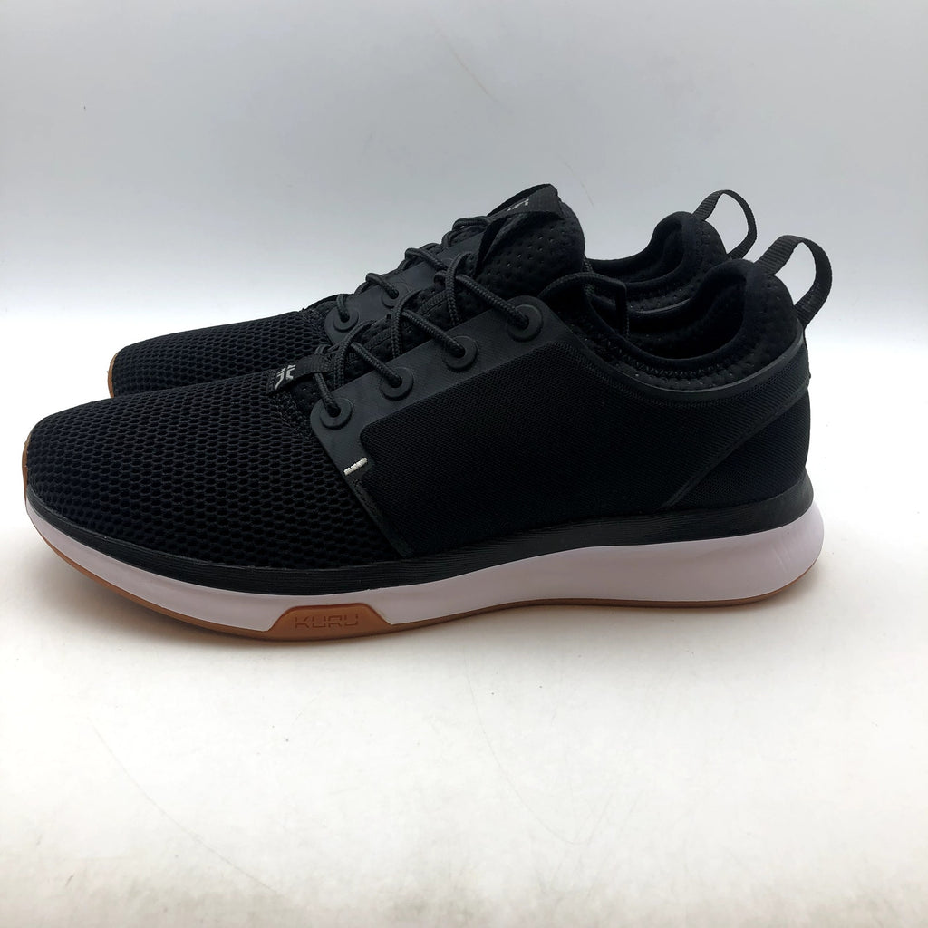 KURU Womens ATOM Athletic Sneaker Size 12 EU 44 Jet Black White Gum NIB