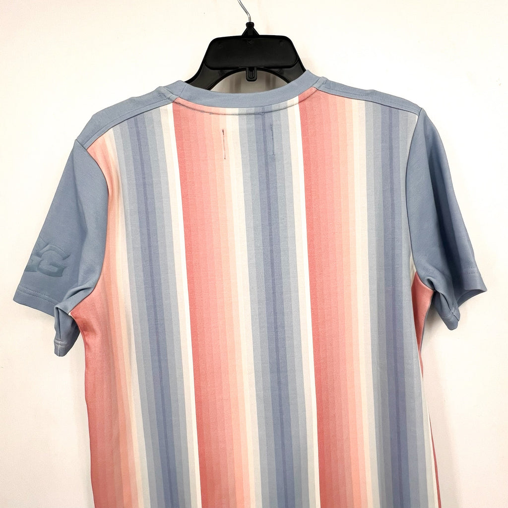 UGG UNISEX Pride Logo Equality T-shirt XXS Blue Multi Stripe Short Sleeve NWT