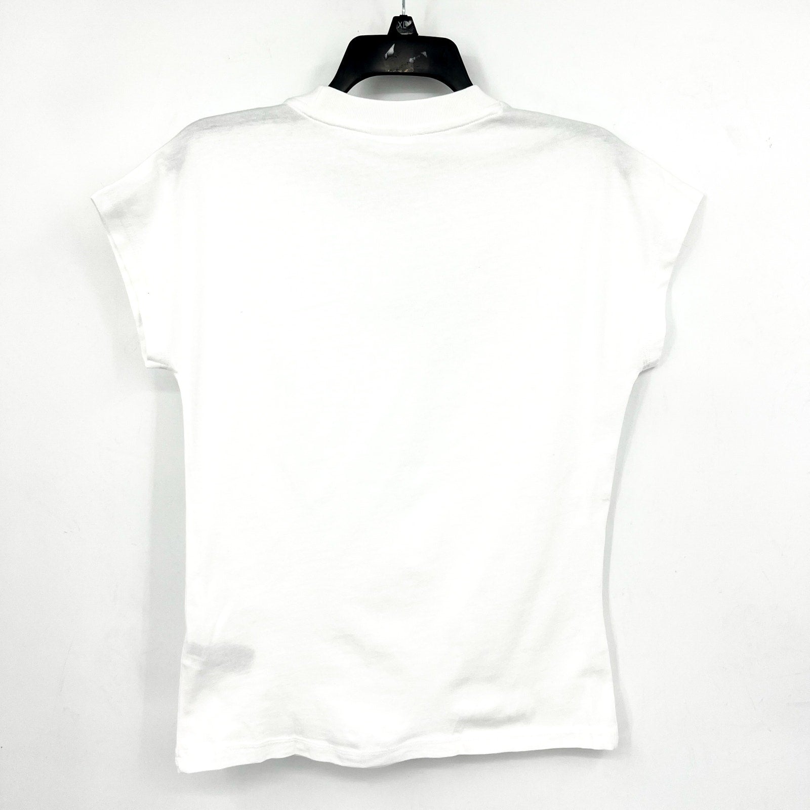 ADIDAS Women's Essentials Linear Single Tee Large White Short Sleeve NWT