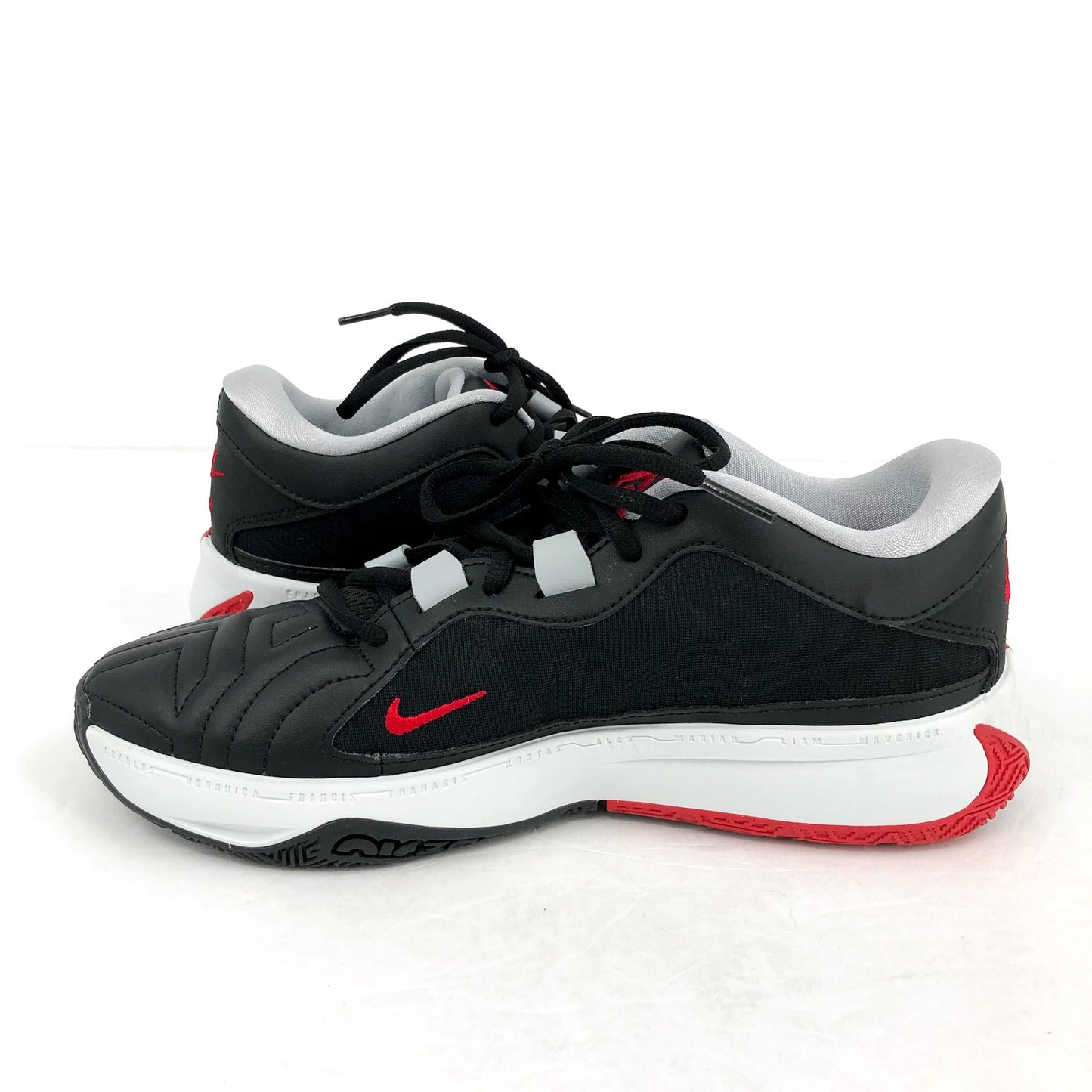 NIKE Air Zoom Freak 5 Basketball Shoes Mens 8.5 Womens 10 Black Red Giannis NWOB