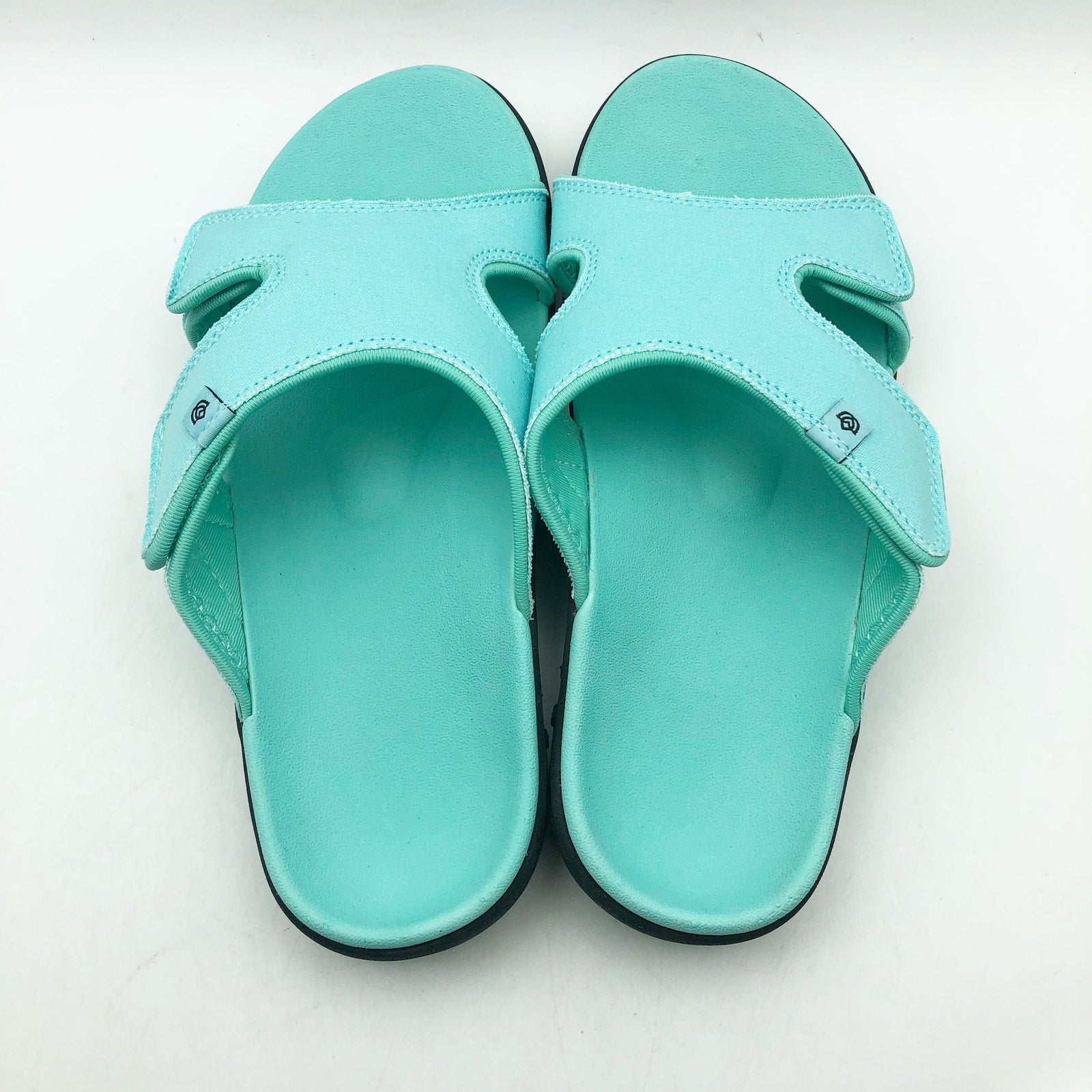 Spenco Womens Kholo Brite Sandals Size US 8B Turquoise Blue Comfort Ortho NWOB