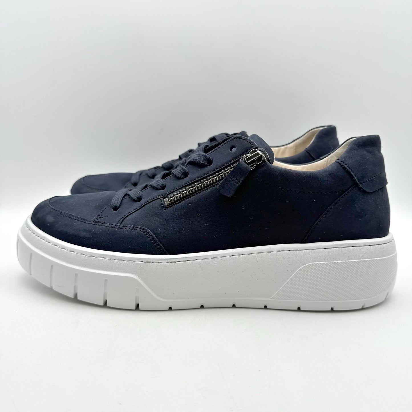 Gabor Womens 53.220 Sneakers UK 9.5 US 12 Navy Suede NWOB
