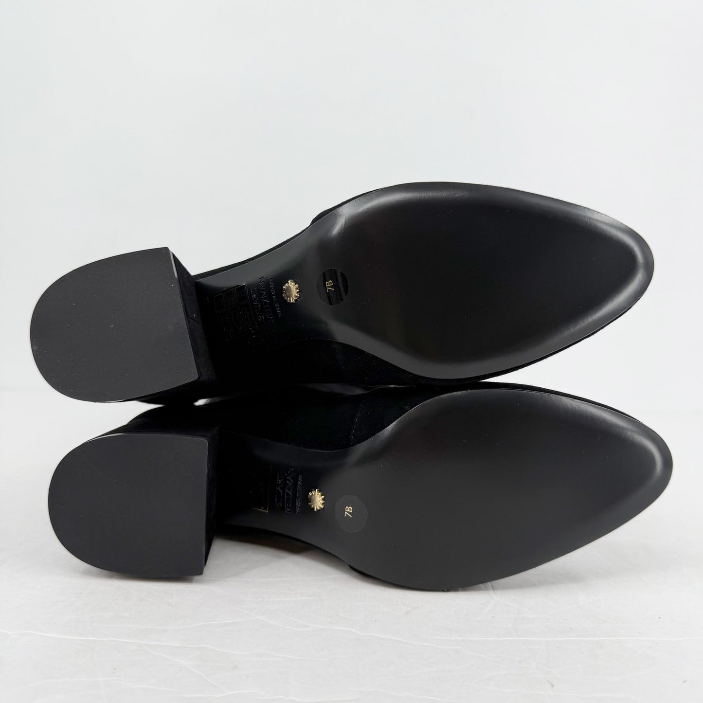 Stuart Weitzman Womens Flareland Over The Knee Boots US 7 B Black Suede NWOB