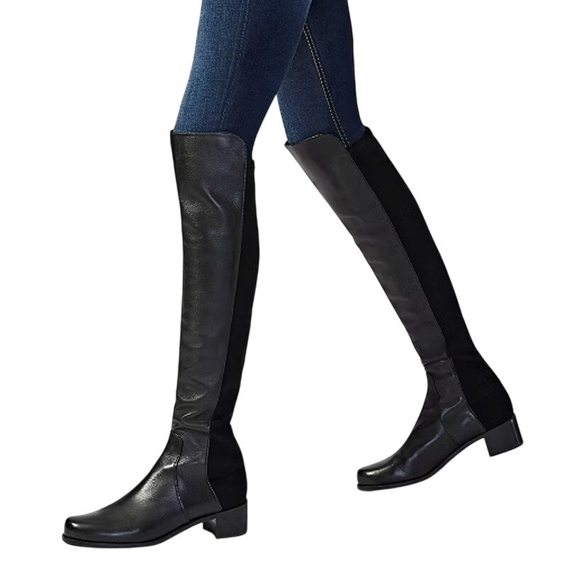 Stuart Weitzman Womens Reserve Over the Knee Boots US 9 M Black Suede NWOB