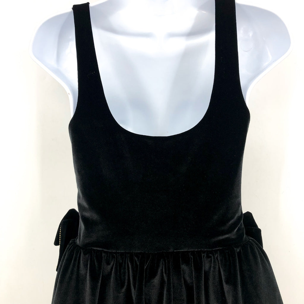SHOW ME YOUR MUMU Women's Ricci Skort Dress Medium Black Velvet Bows NWT
