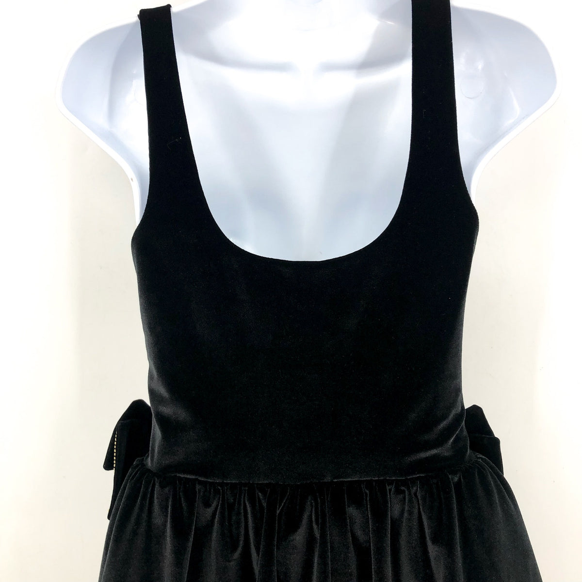 SHOW ME YOUR MUMU Women's Ricci Skort Dress Medium Black Velvet Bows NWT