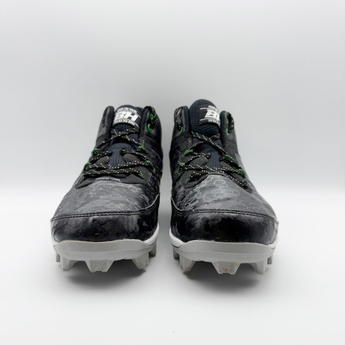 Under Armour Mens Bryce Harper 8 Mid RM Baseball Cleats Size 13 Black Green NWOB