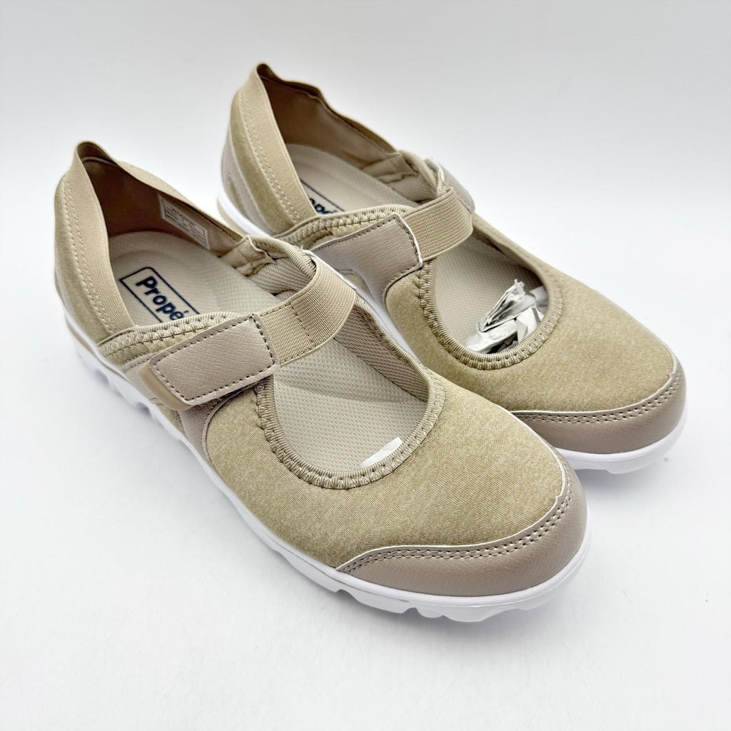 Propet Womens Onalee Mary Jane Shoes US 7 Narrow Beige Casual Flats Diabetic NIB