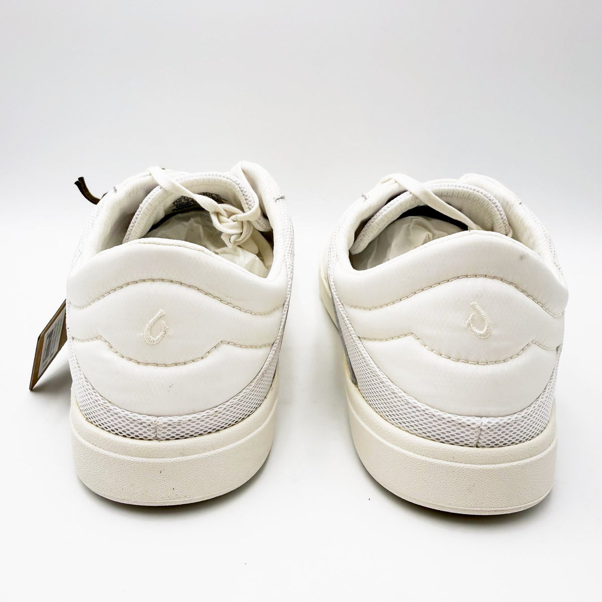 OluKai Womens Ha'upu Hulu Casual Sneakers Size 11 EU 41 Bright White NIB