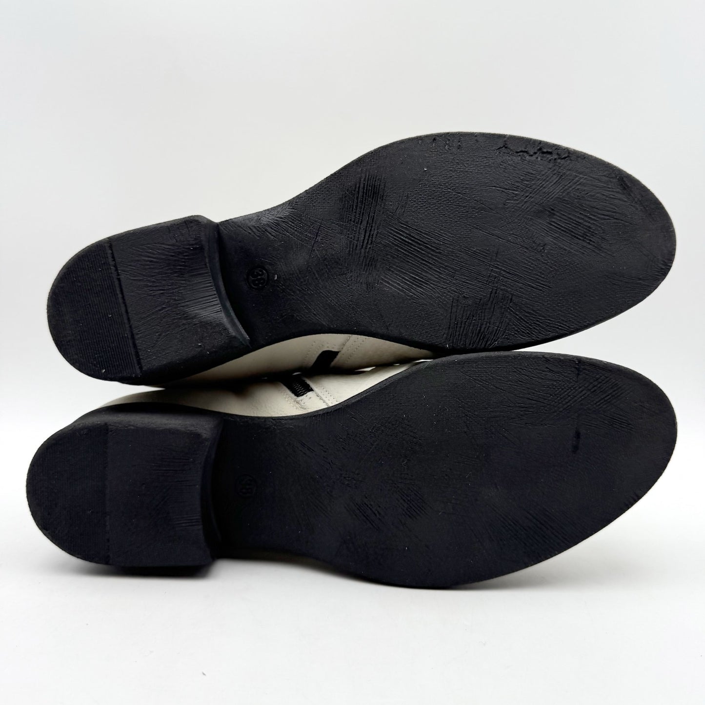 Miz Mooz Womens Suzy Ankle Bootie EU 38 US 7.5-8 Cream Leather NIB