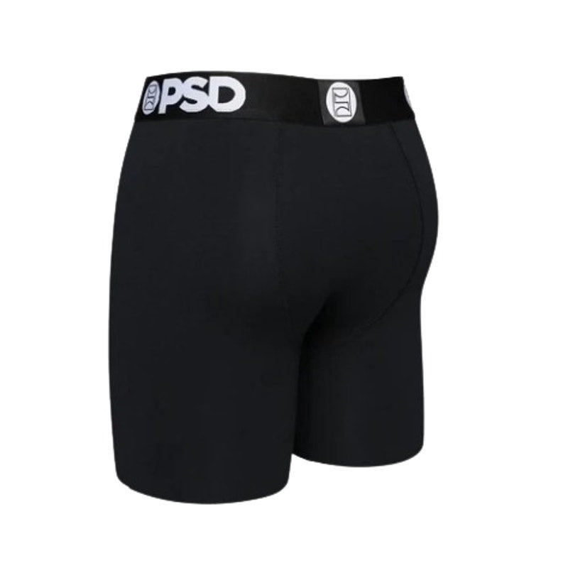 PSD Men's 3 Pack Classic Cotton Stretch Boxer Briefs Medium Black NWT