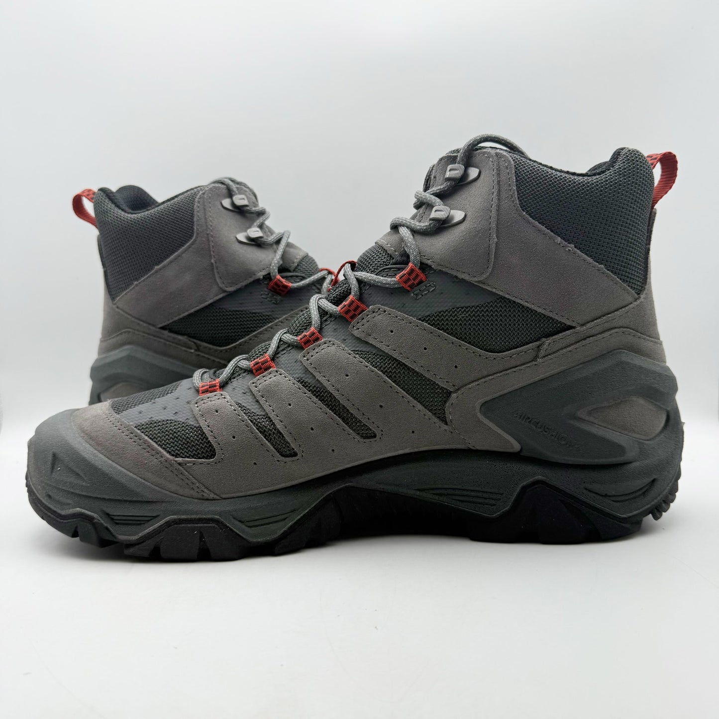 Merrell Mens Strongbound Mid Hiking Boots US 14 M Grey Charcoal Waterproof NIB