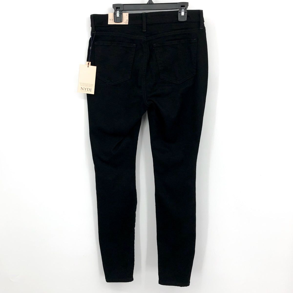 NYDJ Women's Ami Skinny Jeans Size 6 Black High Rise Lift Tuck Technology NWT