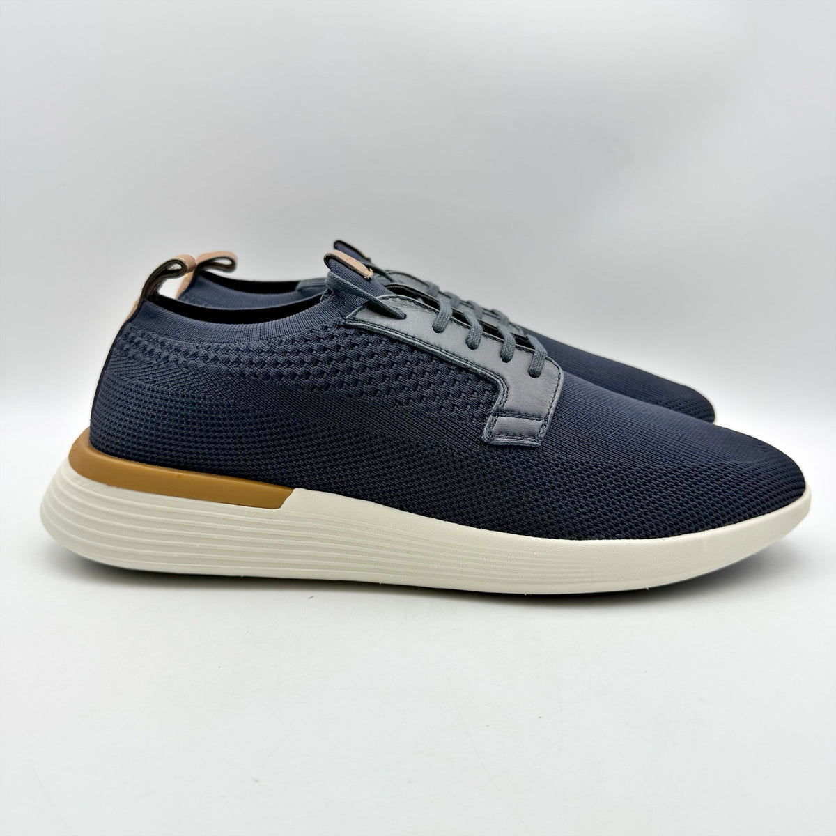 Wolf & Shepherd Swiftknit Derby Sneakers WOMENS 8 MENS 6 Navy Blue Knit NIB