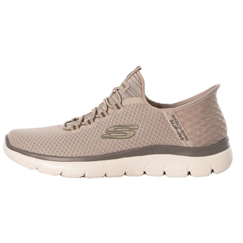 Skechers Mens Summits Slip-Ins Sneakers US 11.5 EU 45.5 Beige Grey NWT