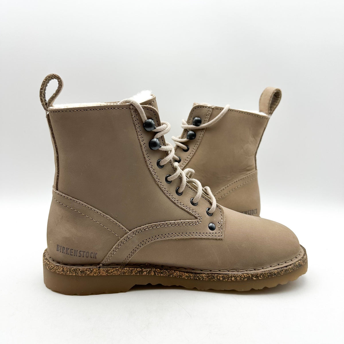 BIRKENSTOCK Women Bryson Mid Boot EU 36 Narrow US 5 Taupe Leather Shearling NWT