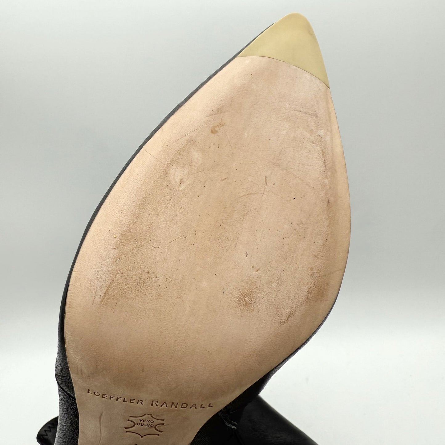 Loeffler Randall Womens Isla Slim Ankle Bootie US 11 Black Leather NWOB