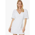 Lilly Pulitzer Women's Celestina V-Neck Romper Size 6 Resort White Eyelet NWT