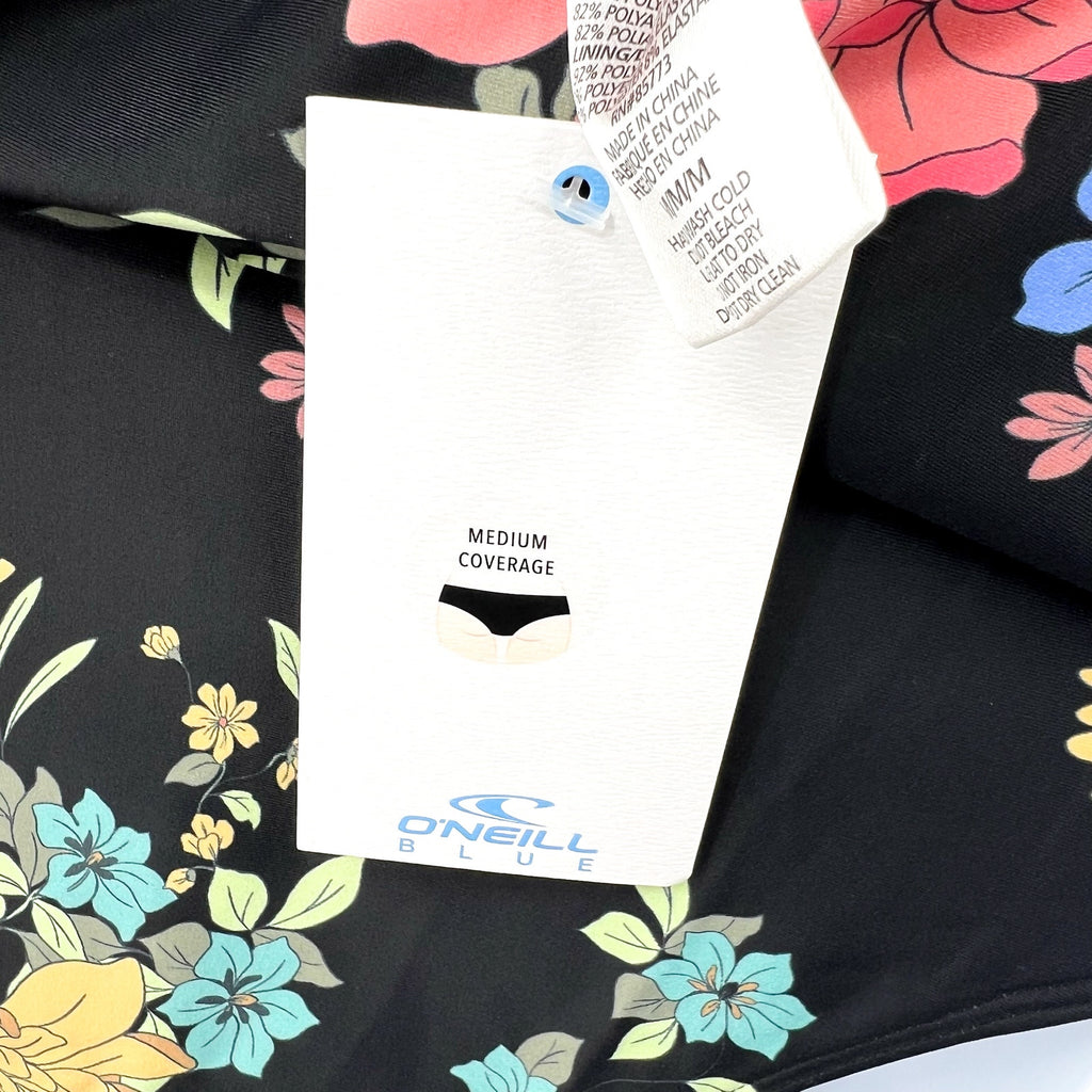 O'NEILL Women's Kali Floral Key West Surf Suit Medium Black Long Sleeve NWT