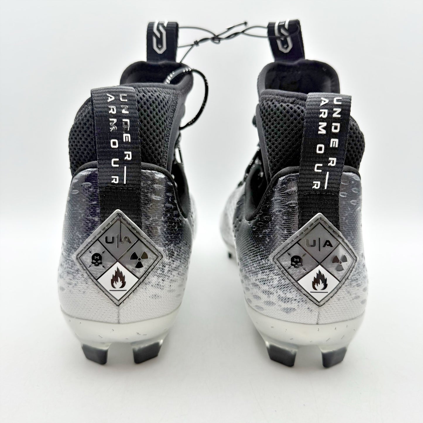 Under Armour Mens Spotlight Lux Mc 2.0 Football Cleats US 10 Black White NWOB