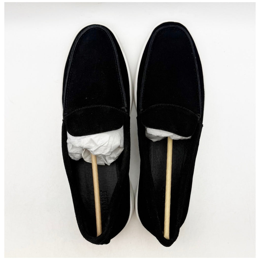 Saint Morta Men's Hemisphere Slip On Loafers Size 8 Black White Suede NIB