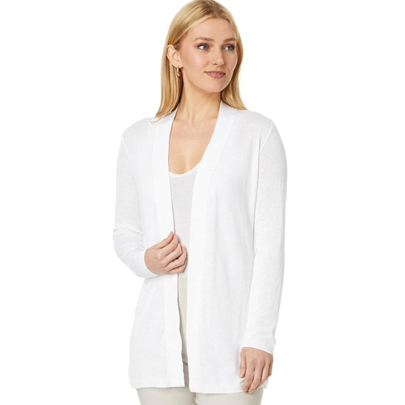 NIC + ZOE All Year Back Of The Chair Cardigan Medium White Long Sleeve NWT