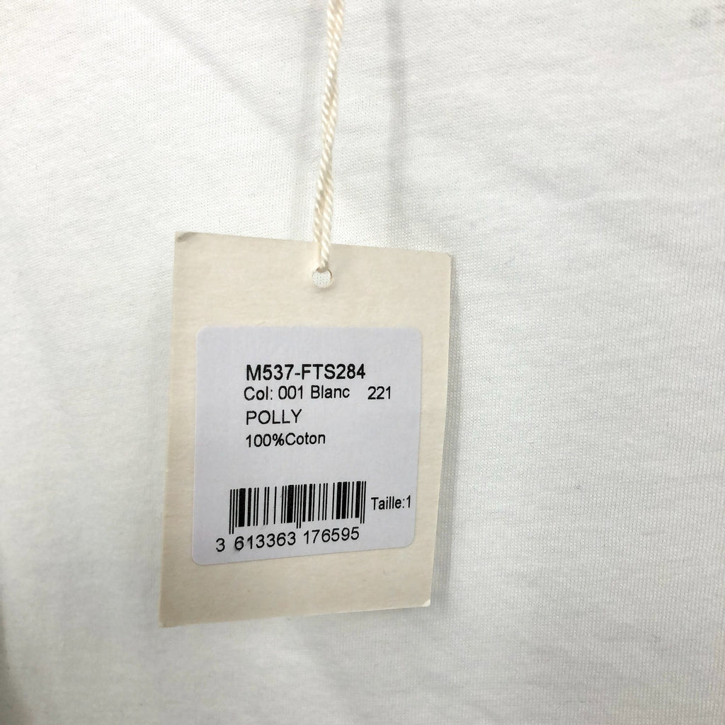 MAJESTIC FILATURES Women's Crewneck T Shirt Size 1 XS White Short Sleeve NWT