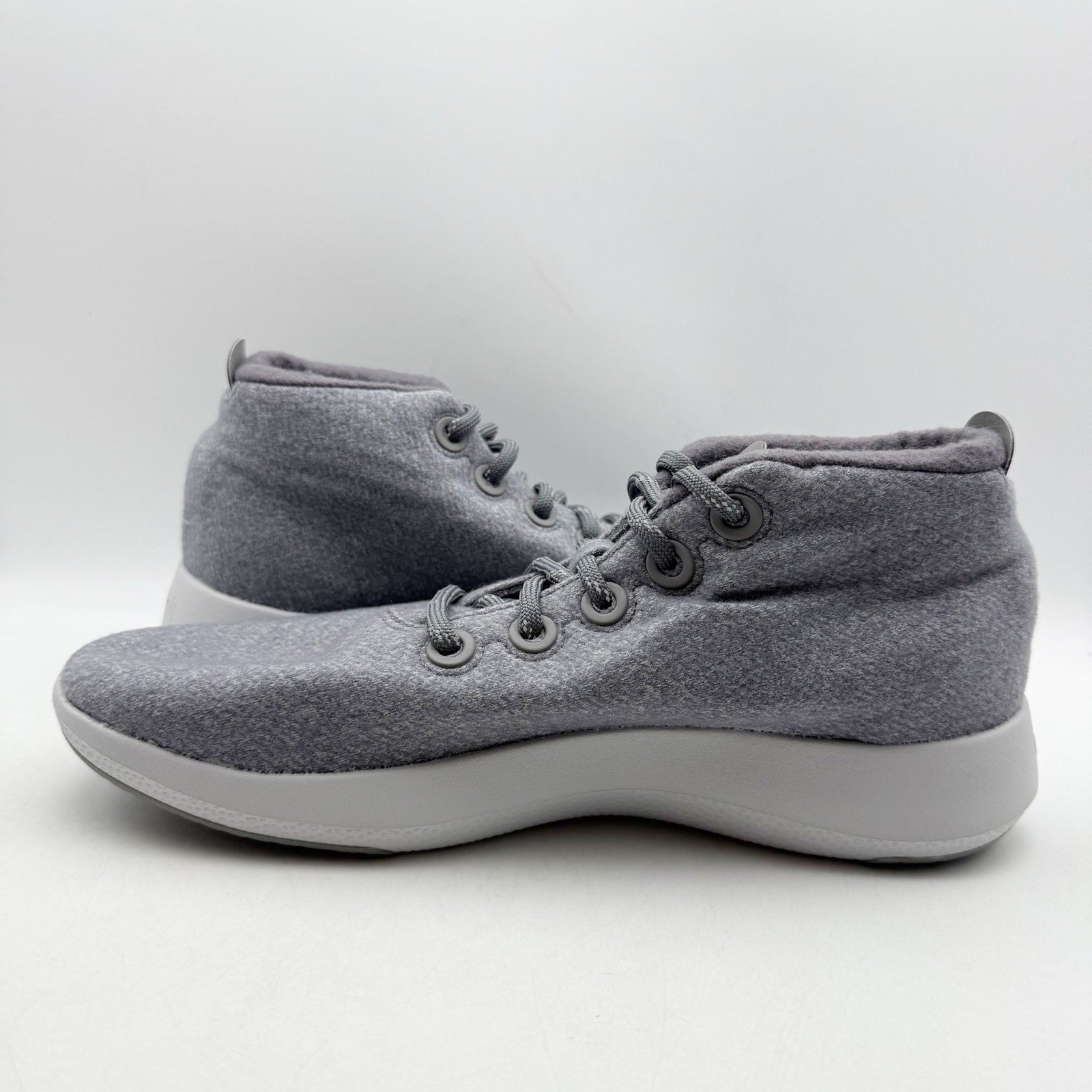 Allbirds Mens Wool Runner-up Mizzles Sneakers US 11 Medium Grey High Tops NWOB