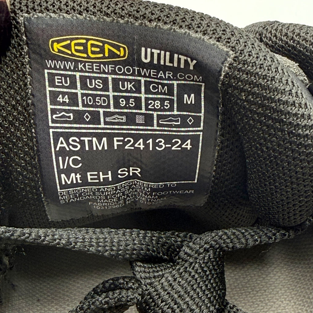 Keen Mens Vista Energy XT Work Sneakers Size 10.5 D Black Composite Toe SR NIB