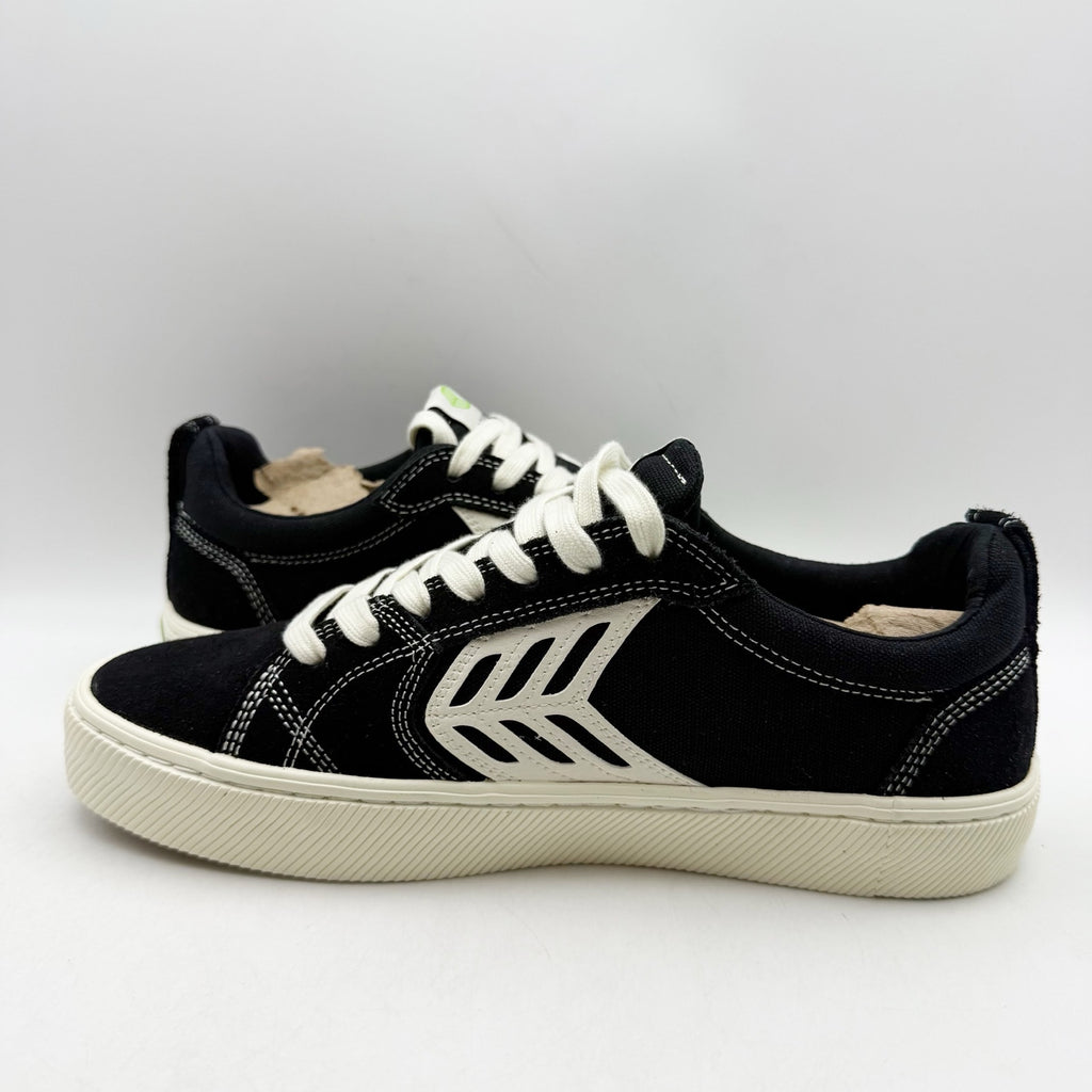 CARIUMA Catiba Pro Low Sneakers MENS 8.5 WOMENS 10 Black White Canvas NIB