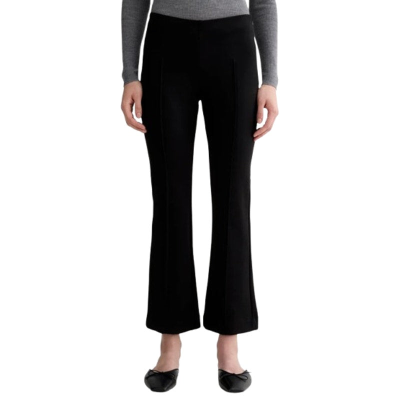 EVERLANE Women's The Dream Kick Flare Pants Small Black Flat Front NWT