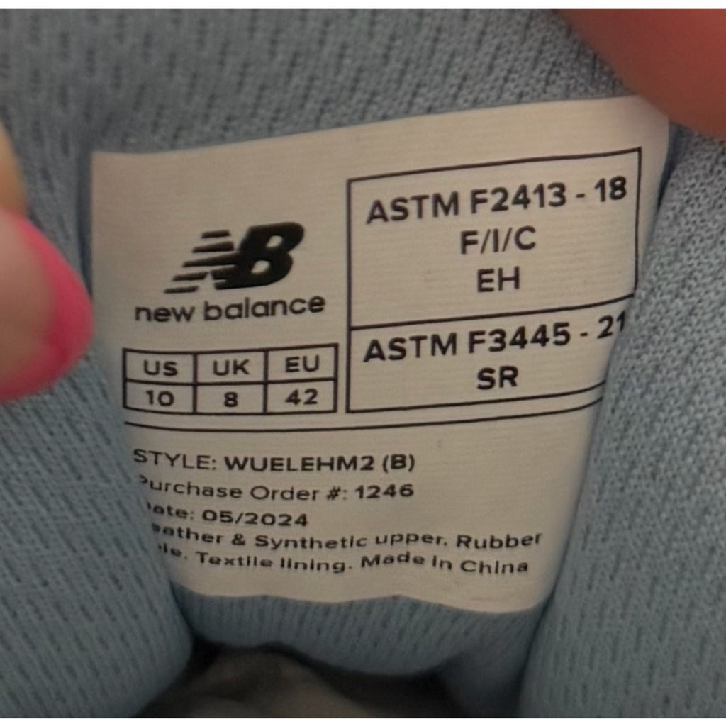 New Balance Womens Elite Lite Work Sneakers US 10 Grey Blue CT SR NIB