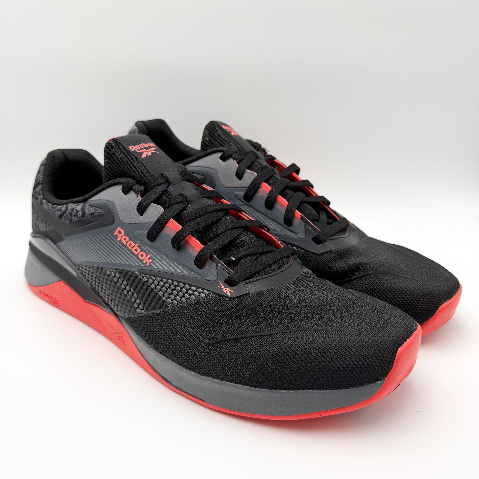 Reebok Mens Nano X4 Training Sneakers US 14 EU 48.5 Black Orange Athletic NWOB
