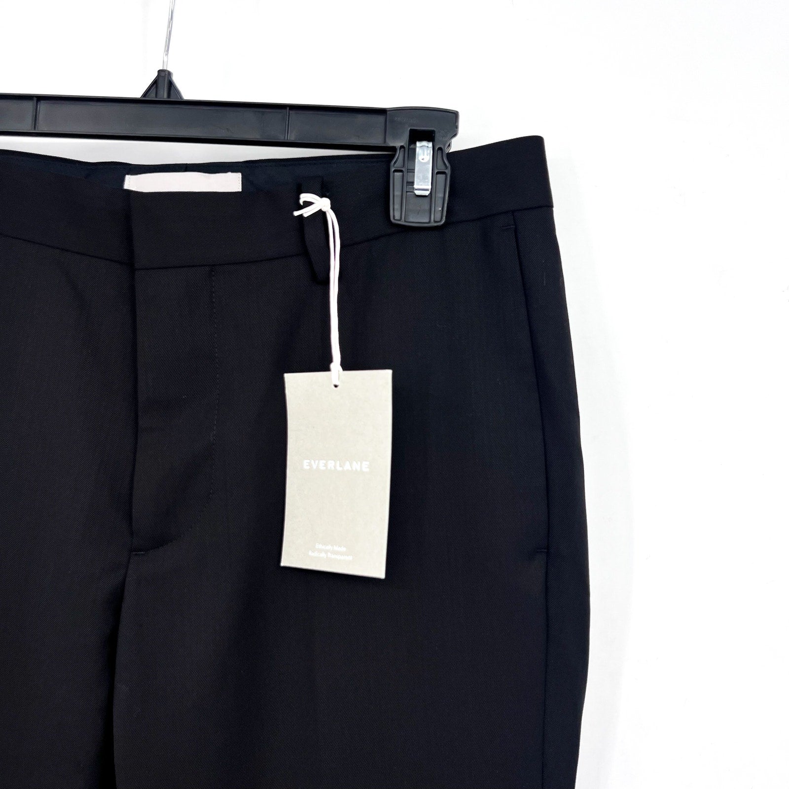 EVERLANE Men's The Italian Wool Pants 29x32 Black Trouser Slim Fit NWT