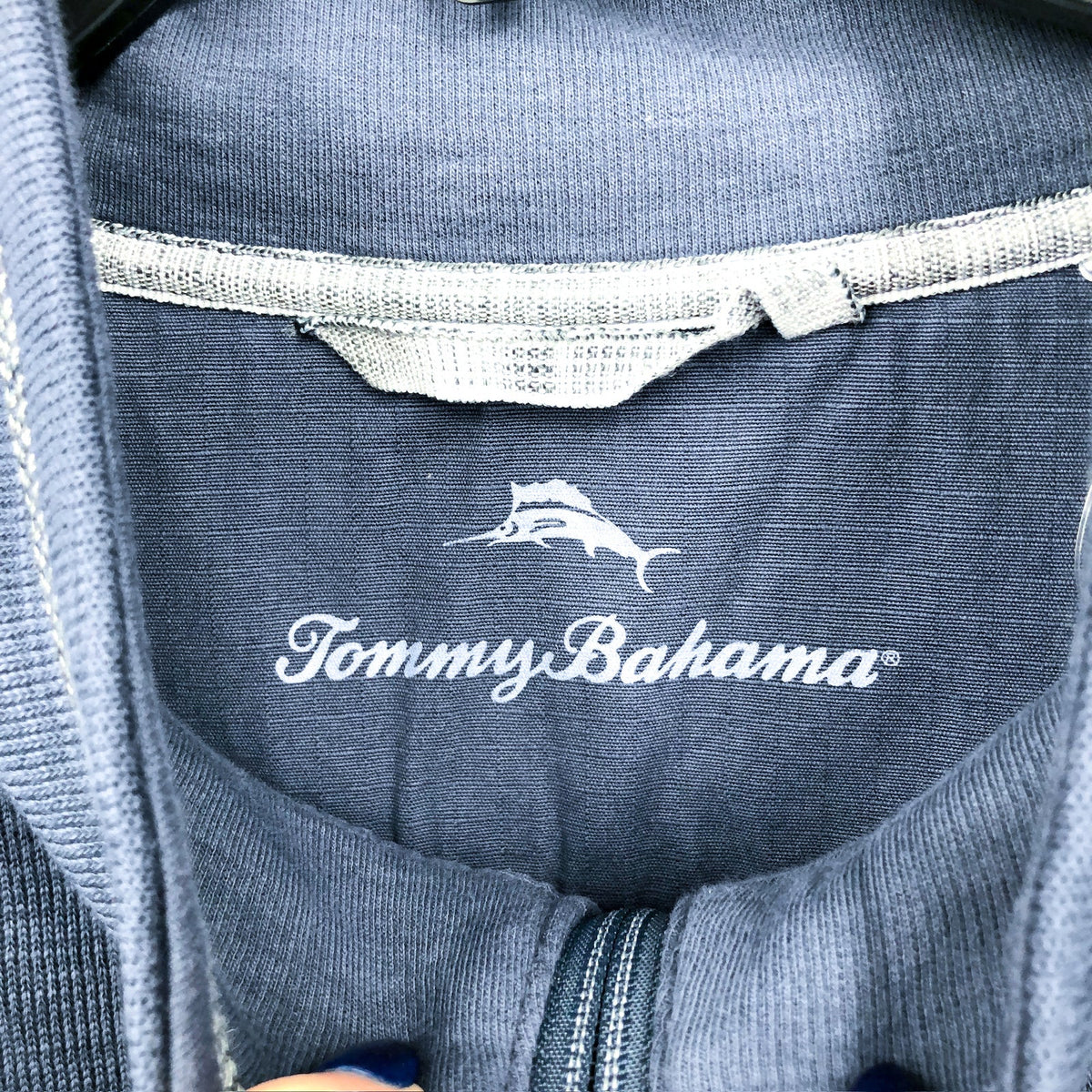 TOMMY BAHAMA Men's Tobago Bay Half Zip Sweatshirt XL Island Navy Blue NWT