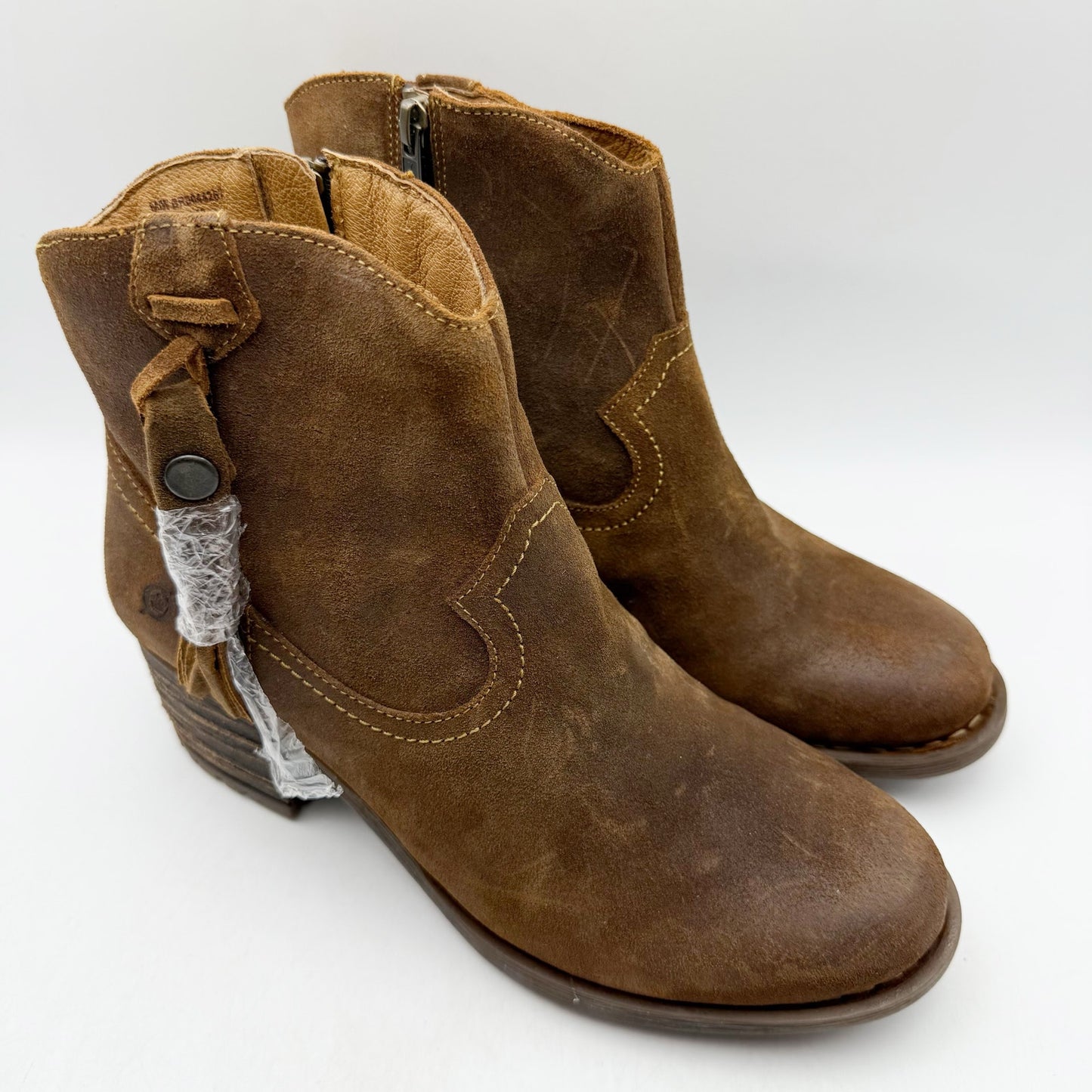 Born Womens Alondra Western Boots US 10 M EU 42 Brown Leather NIB